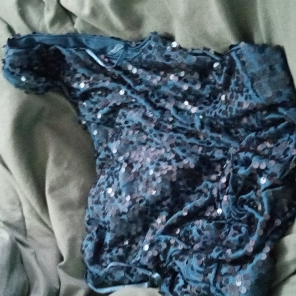 Sequined One Shoulder Dress